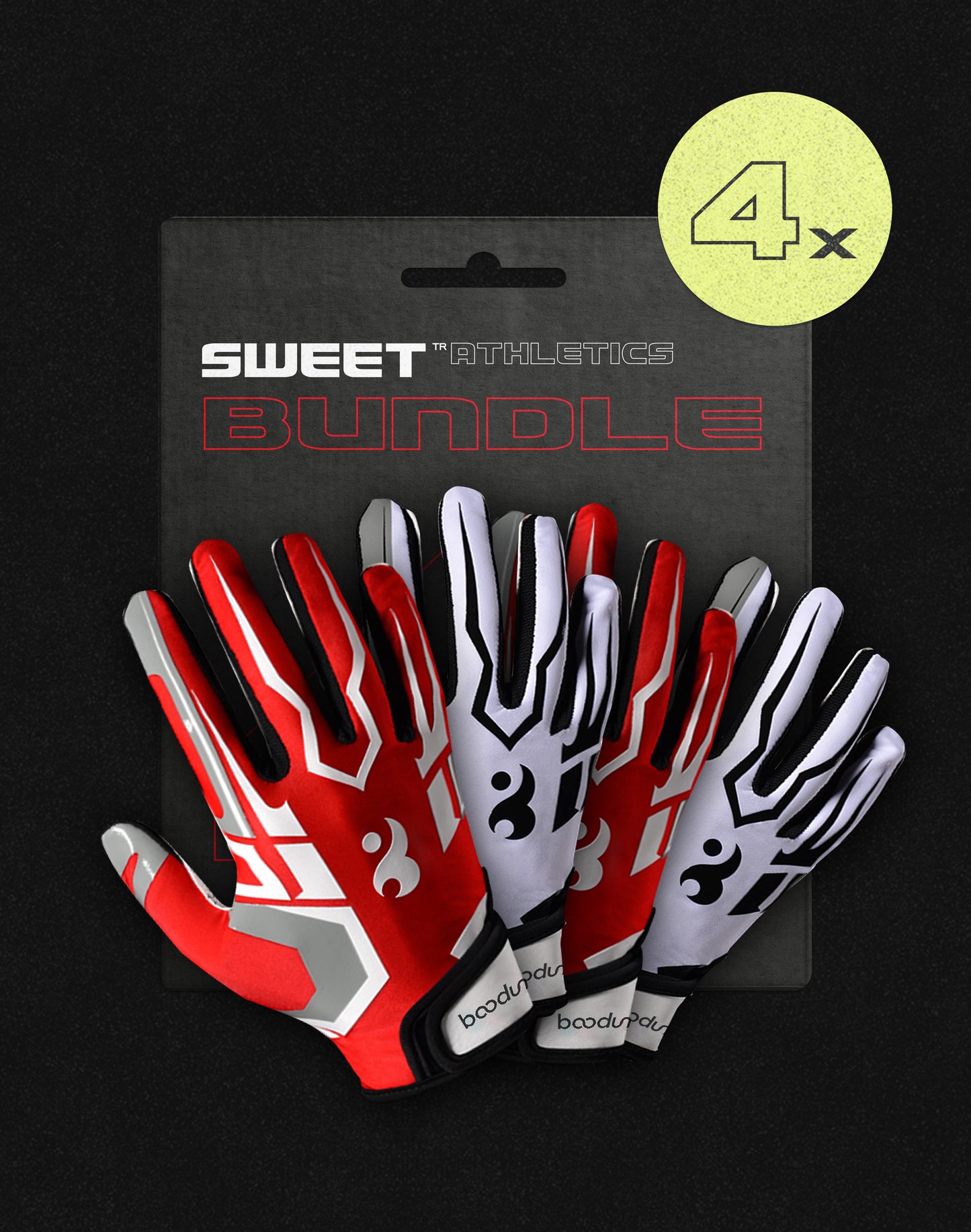 4 Çift Set "Sticky-White" veya "Hyper-Red"